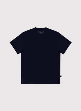 Granatowy t-shirt oversize