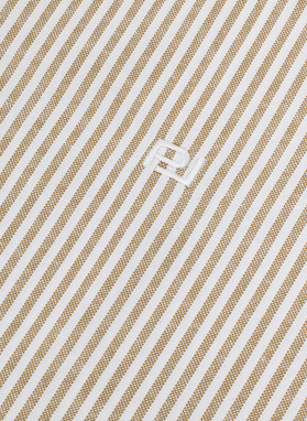 Beżowa koszula męska w paski