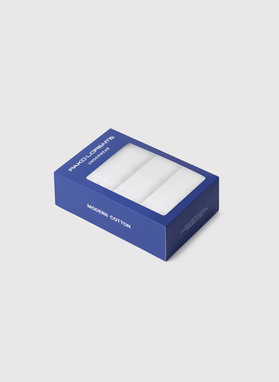 Zestaw 3 par białych slipów męskich