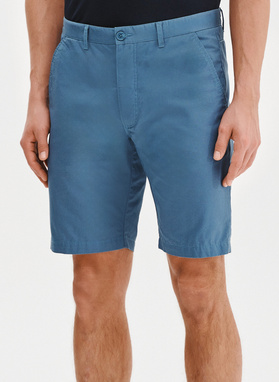 Bawełniane niebieskie szorty męskie