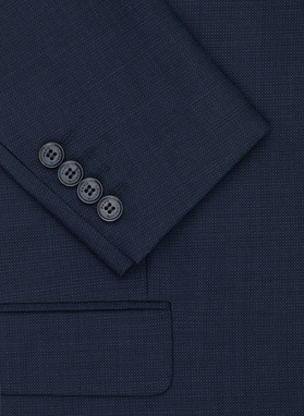 Granatowy garnitur męski