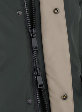 Zielona kurtka męska z kapturem