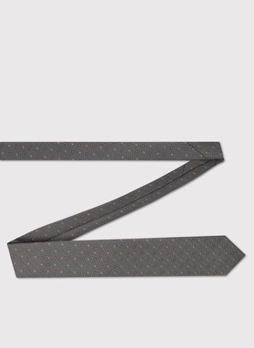 Zielony krawat w kwiaty