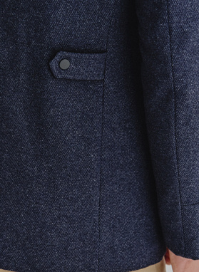 Granatowy płaszcz męski