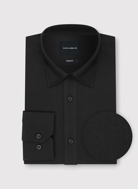 Czarna bawełniana koszula męska