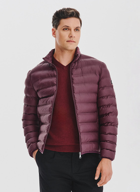 Fioletowa kurtka pikowana