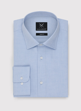 Niebieska bawełniana koszula męska