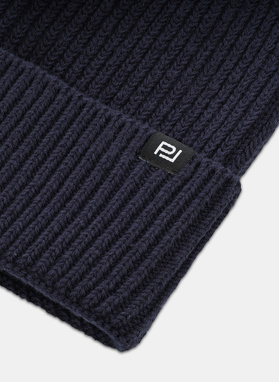 Granatowa bawełniana czapka męska