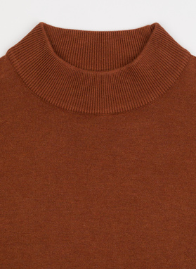 Półgolf męski w rudym kolorze