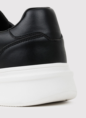 Czarne sneakersy męskie z logo PL