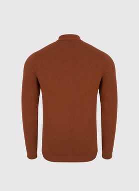 Półgolf męski w rudym kolorze