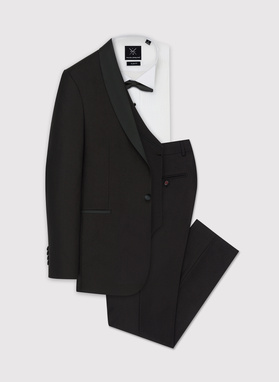 Brązowa marynarka smokingowa