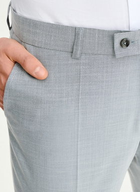 Szare spodnie ganiturowe