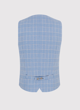 Męska kamizelka w kratę księcia Walii