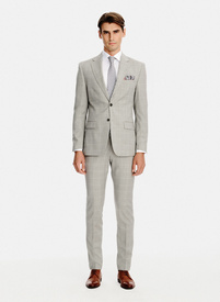 Ślubny garnitur męski w kratkę