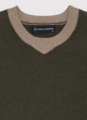 Melanżowy sweter męski