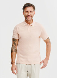 T-shirt polo w kolorze różowym