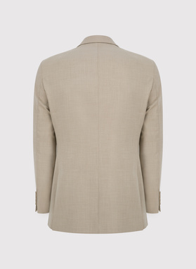 Beżowy garnitur męski