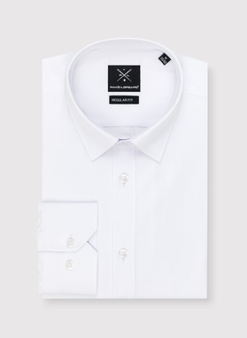 Elegancka biała koszula męska w fasonie Regular