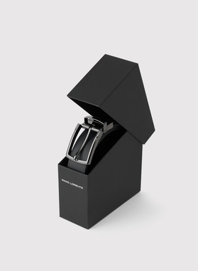 Dwustronny skórzany pasek męski