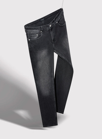 Szare jeansowe spodnie męskie