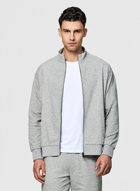 Rozpinana szara bluza dresowa