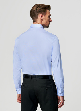 Niebieska koszula w prążek