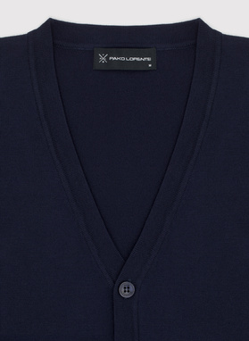 Męski kardigan w kolorze granatowym