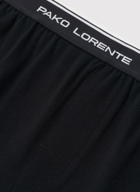 Czarne szorty piżamowe