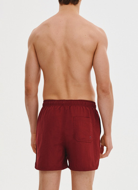 Szorty kąpielowe męskie w bordowym kolorze