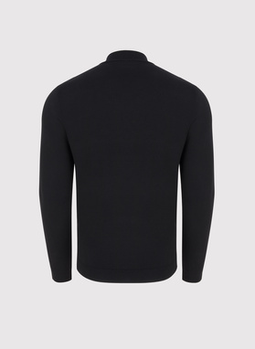 Czarny półgolf męski