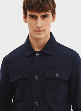 Bawełniana wiosenna kurtka z lnem