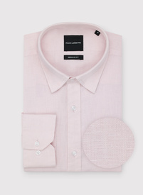 Lniana koszula męska w kolorze różowym