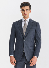 Granatowa marynarka garniturowa