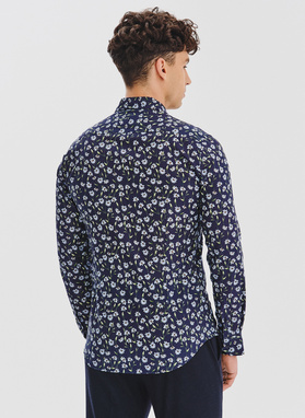 Bawełniana koszula w kwiaty