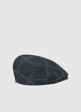 Kaszkiet męski w kratę