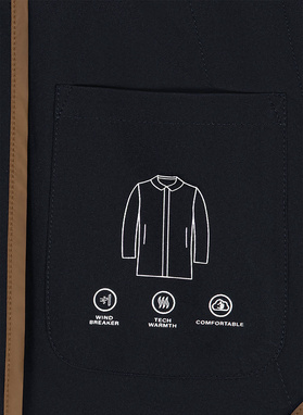 Wiosenny granatowy płaszcz męski