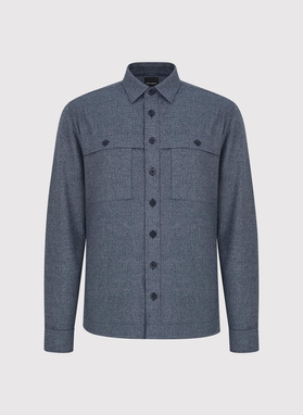 Granatowa koszula overshirt