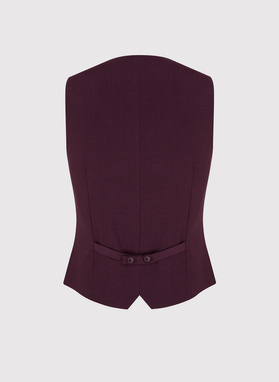 Gładka jednorzędowa kamizelka męska