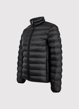 Czarna kurtka pikowana