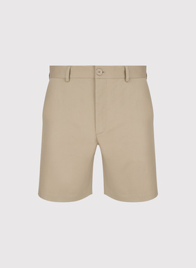 Beżowe szorty męskie z bawełną