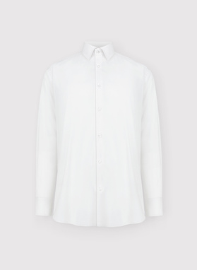 Biała koszula męska z długim rękawem