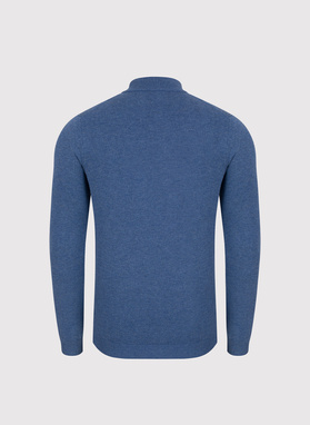 Półgolf męski w niebieskim kolorze