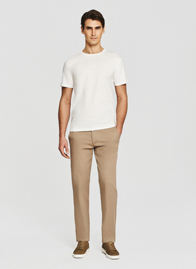 Biały bawełniany t-shirt męski