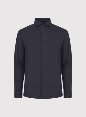 Grafitowa koszula z dzianiny