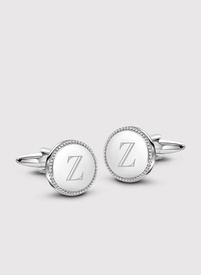 Srebrne spinki do mankietów