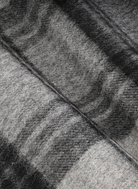 Wełniany szalik w kratę