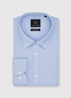 Niebieska koszula męska z lnem