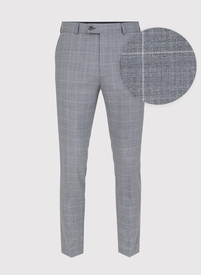 Szare spodnie garniturowe z wełną