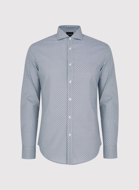 Koszula męska we wzór geometryczny